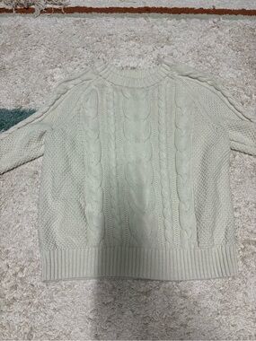 GAP Cable Knit Crewneck Sweater - Cream